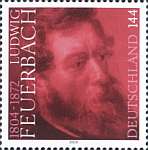 Image of Ludwig Feuerbach commemorative stamp from autodidact project