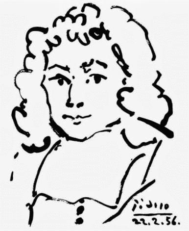 Spinoza sketch by Picasso