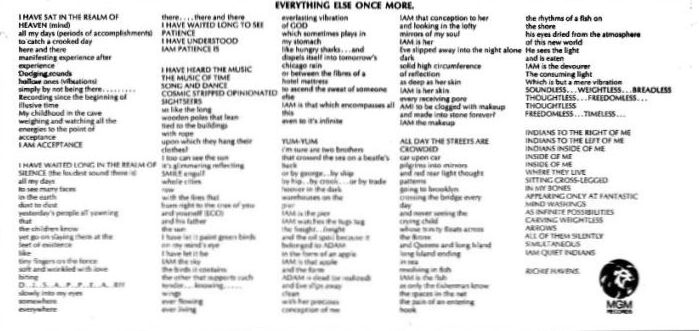 Richie Havens - Something Else Again - back cover - bottom